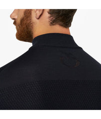 CT Merinos Blend Half Zip Turtleneck Honeycomb