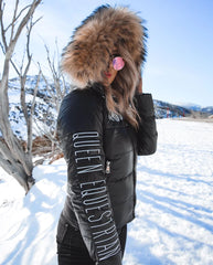 Queen Equestrian Queen Puffer Jacket Black