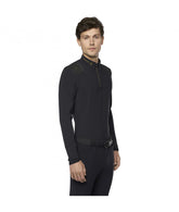 Men's R-Evo Epaulet L/S Zip Competition Polo Black