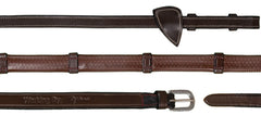 Working by Dy'on 1/2 Rubber Reins With 7 Leather Loops
