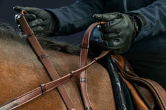 Dy'on New English Collection 5/8″ Hunter Reins with 7 Leather Loops