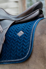 Kentucky Horsewear Saddle Pad Velvet Pearls Dressage