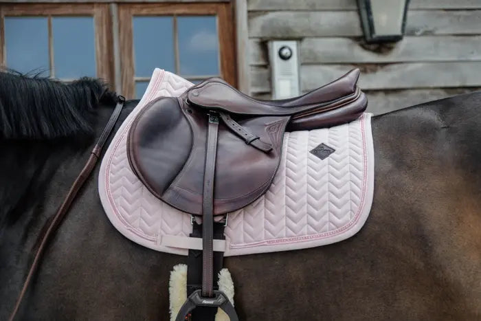 Kentucky Horsewear Saddle Pad Velvet Pearls Jumping