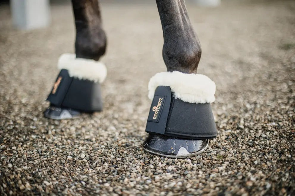 Kentucky Horsewear Sheepskin Overreach Boots Solimbra