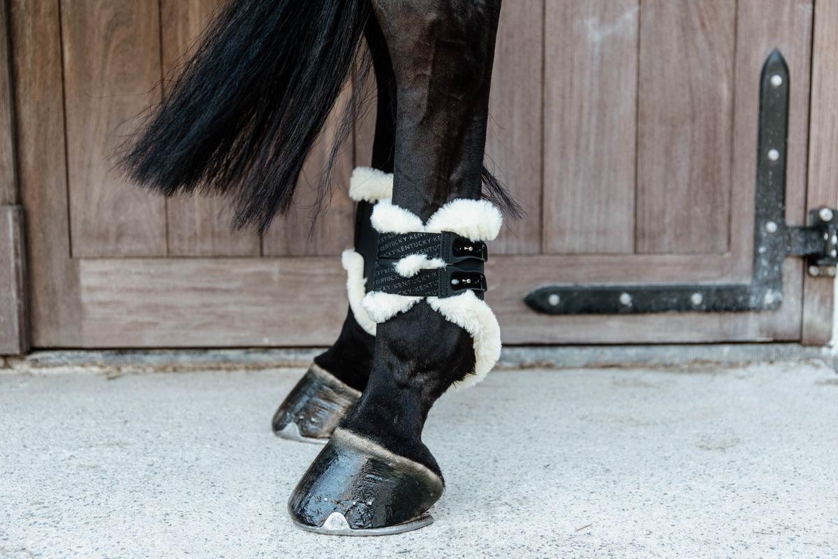 Kentucky Horsewear Vegan Sheepskin Fetlock Boots Elastic