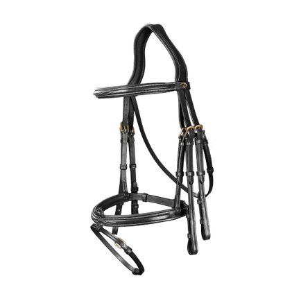 Dy'on D Collection Flash Noseband Double Bridle
