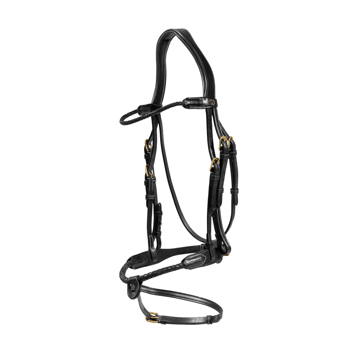 Dy'on D Collection Braided Flash Noseband Bridle