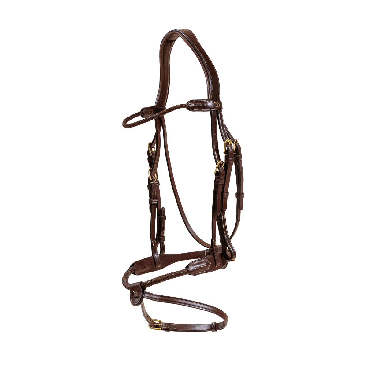 Dy'on D Collection Braided Flash Noseband Bridle