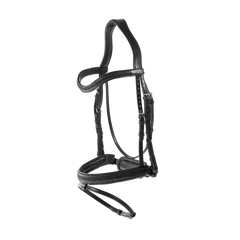 Dy'on New English Collection Plaited Flash Noseband Bridle with Pull back