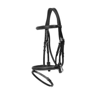 Dy'on Working Collection Flash Noseband Bridle with Snap Cheekpieces