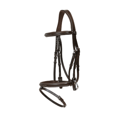 Dy'on Working Collection Flash Noseband Bridle with Snap Cheekpieces