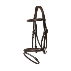 Dy'on Working Collection Flash Noseband Bridle with Snap Cheekpieces