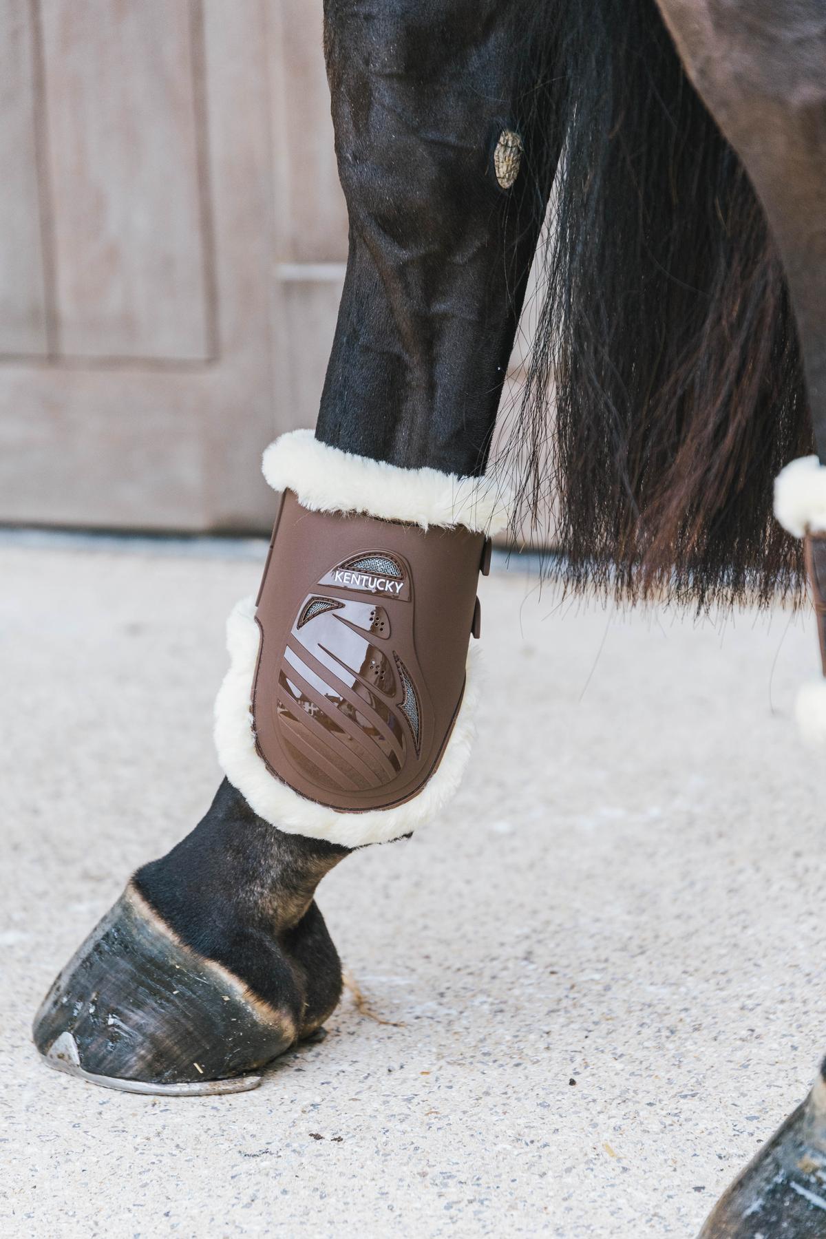 Kentucky Horsewear Vegan Sheepskin Fetlock Boots Elastic