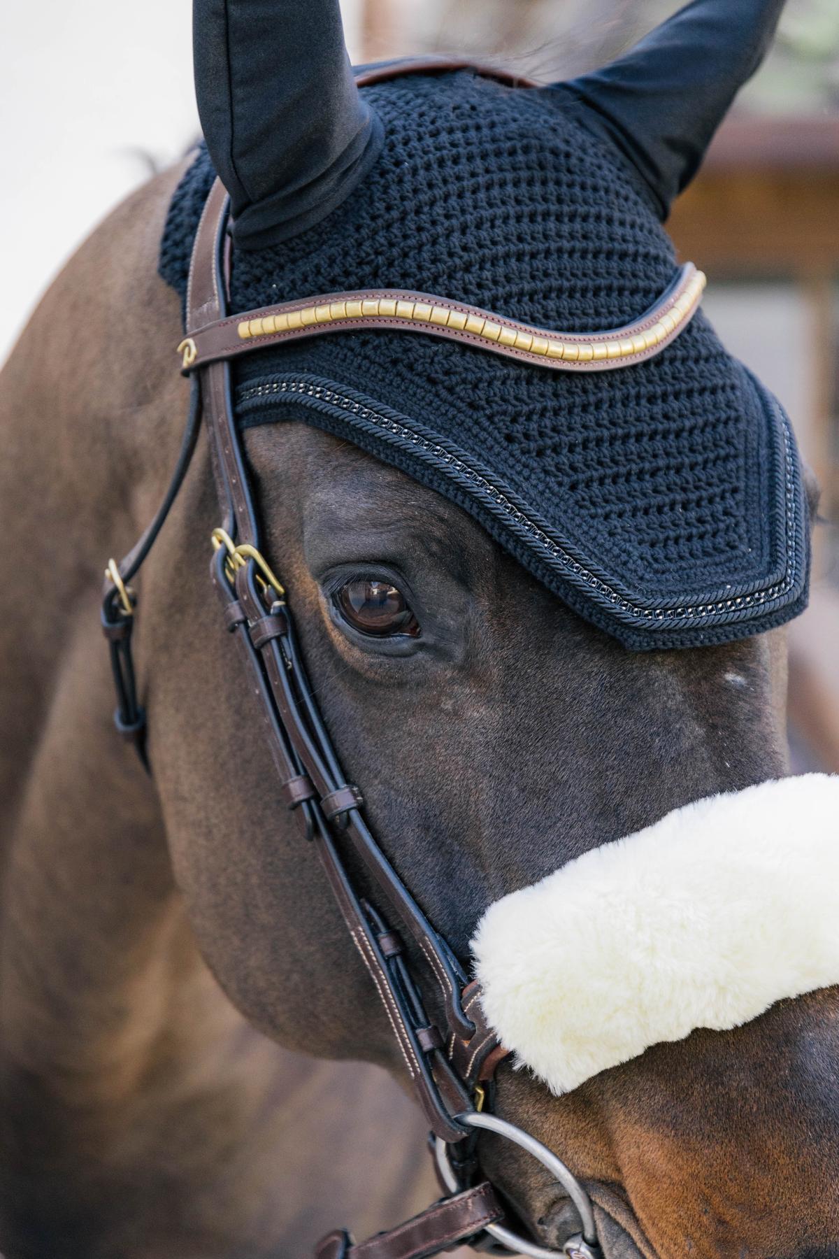 Kentucky Horsewear Fly Veil Wellington Metal Chain
