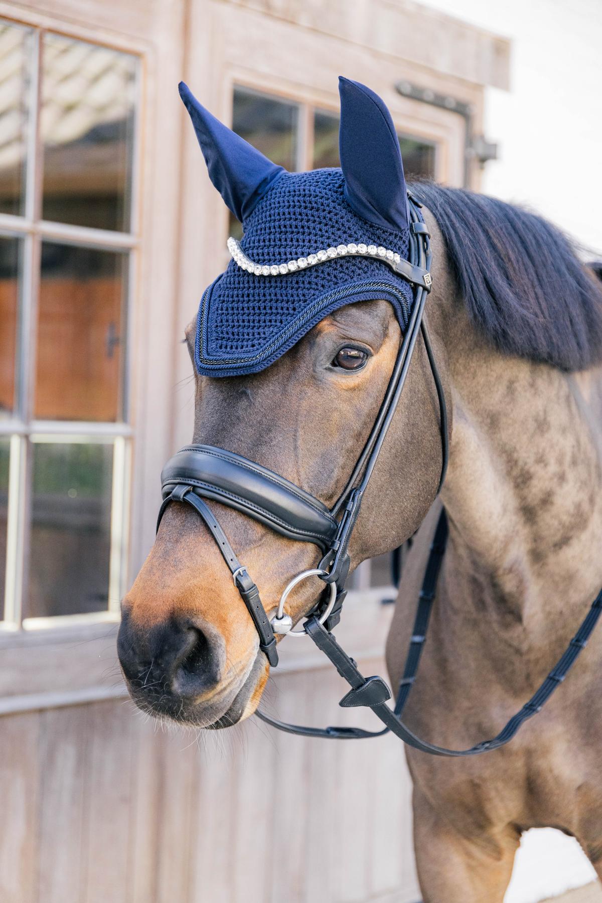 Kentucky Horsewear Fly Veil Wellington Metal Chain