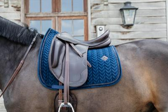 Kentucky Horsewear Saddle Pad Velvet Pearls Dressage