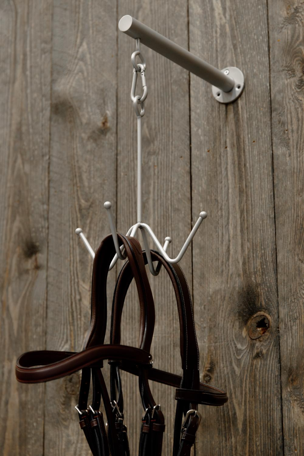 Kentucky Horsewear Bridle Hook 4 prong with wall attachment