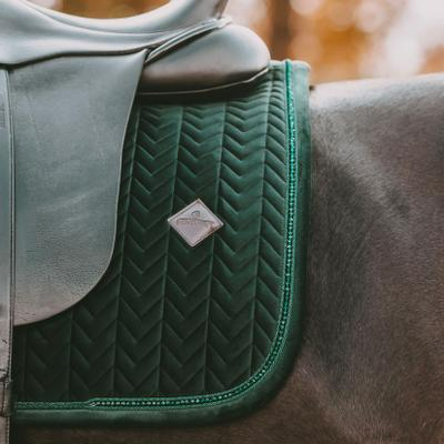 Kentucky Horsewear Saddle Pad Velvet Pearls Dressage