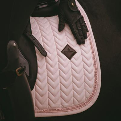 Kentucky Horsewear Saddle Pad Velvet Pearls Dressage