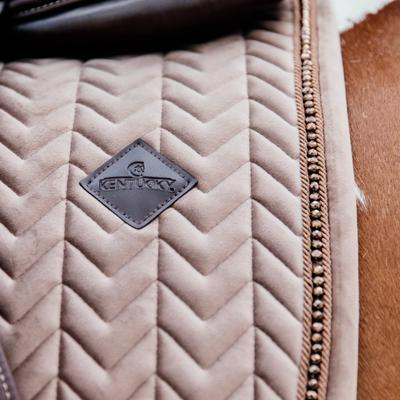 Kentucky Horsewear Saddle Pad Velvet Pearls Dressage