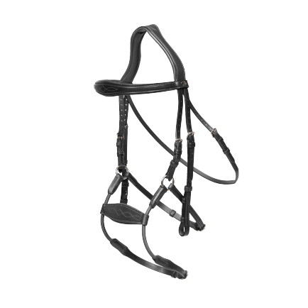 Dy'on New English Collection Elastic Hybrid Noseband Bridle