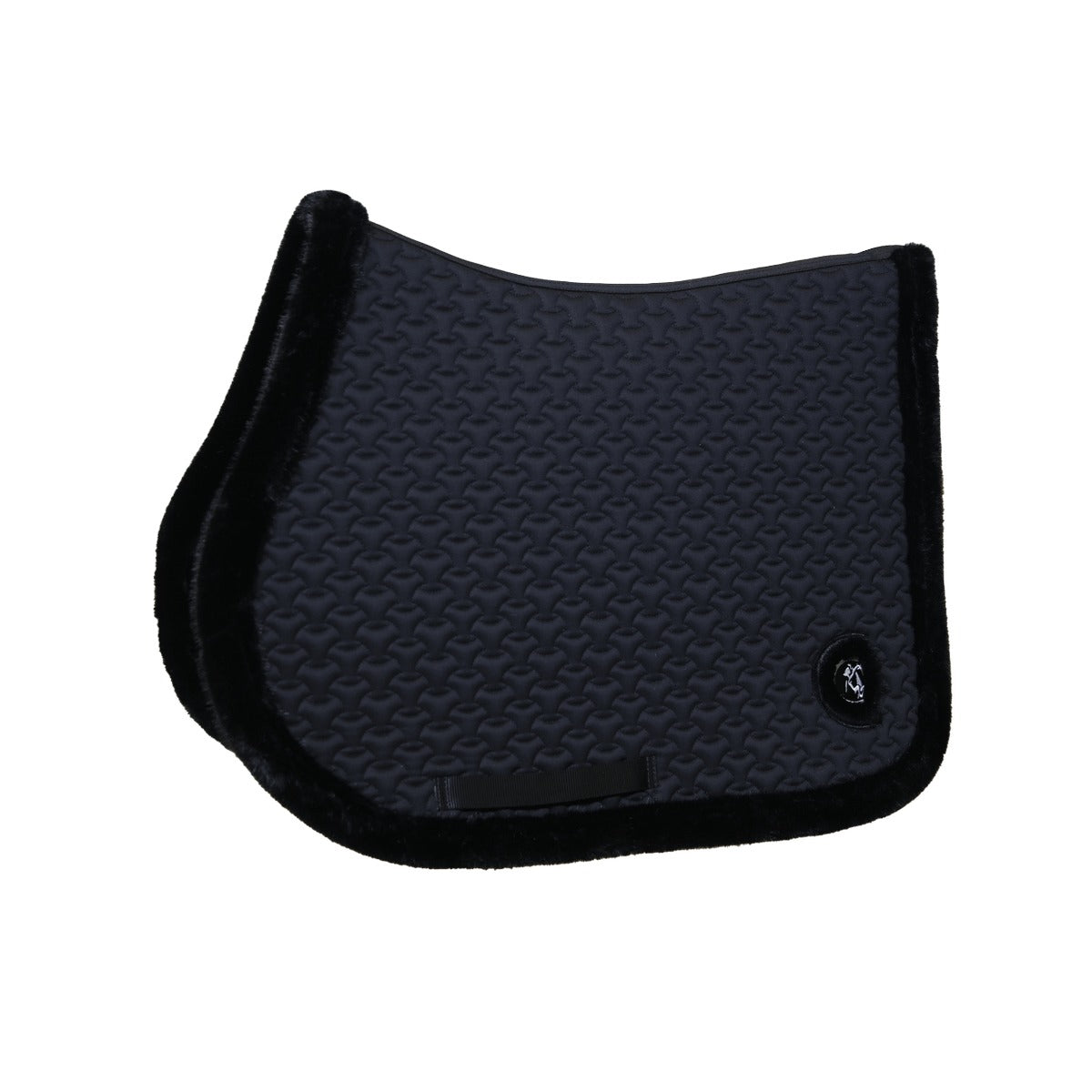 Kentucky Horsewear Saddle Pad Fake Fur Plaited Quilt Jumping