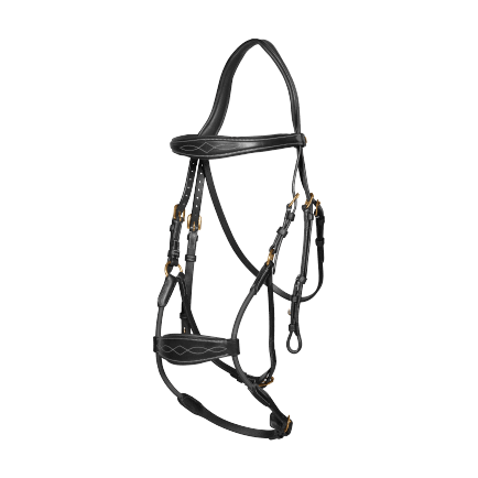 Dy'on D Collection Elastic Hybrid Noseband Bridle