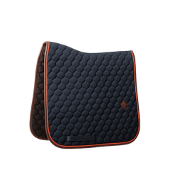 Kentucky Horsewear Saddle Pad Onion Quilt Neon Leather Dressage