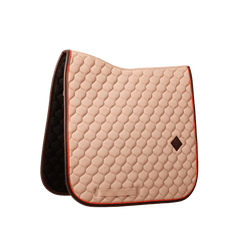 Kentucky Horsewear Saddle Pad Onion Quilt Neon Leather Dressage