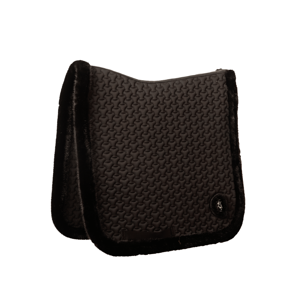 Kentucky Horsewear Saddle Pad Fake Fur Plaited Quilt Dressage