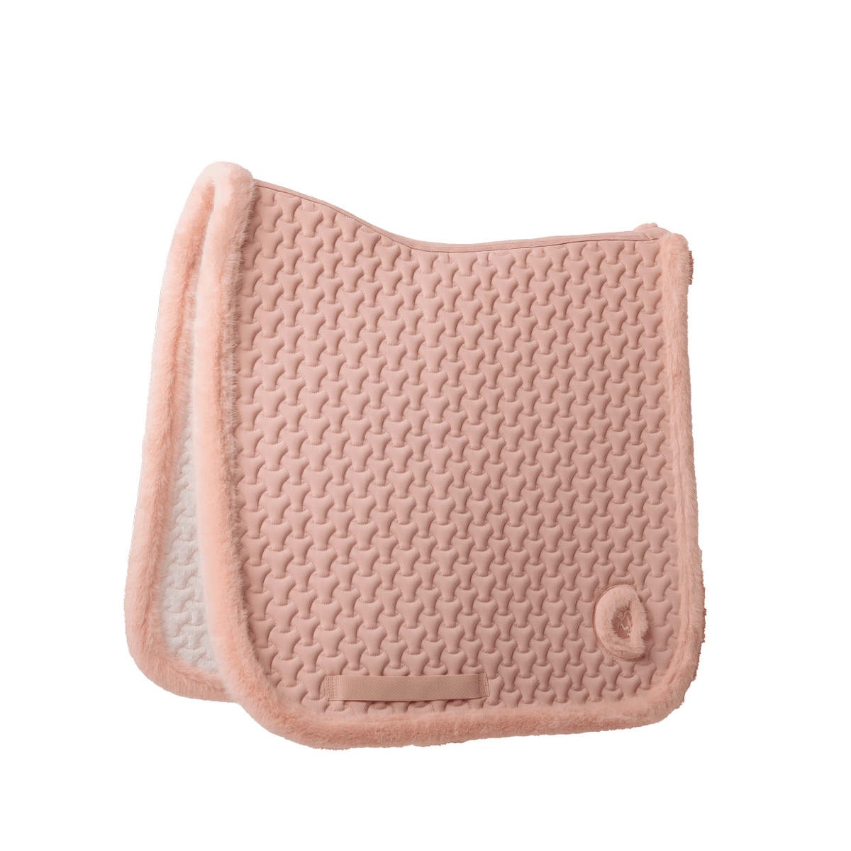 Kentucky Horsewear Saddle Pad Fake Fur Plaited Quilt Dressage