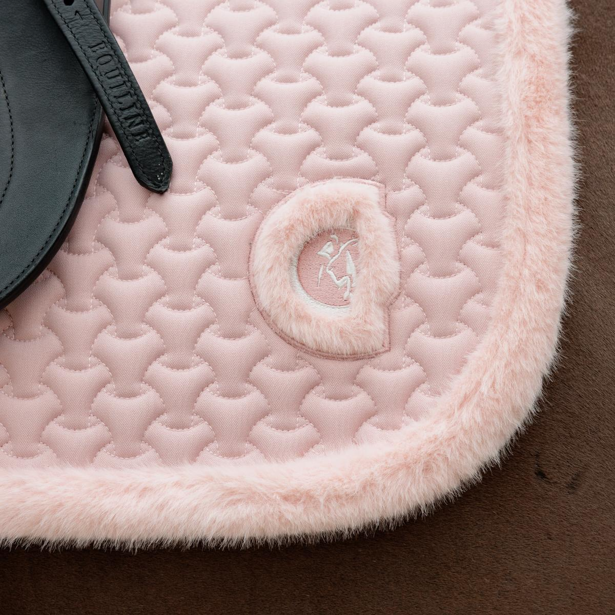 Kentucky Horsewear Saddle Pad Fake Fur Plaited Quilt Dressage