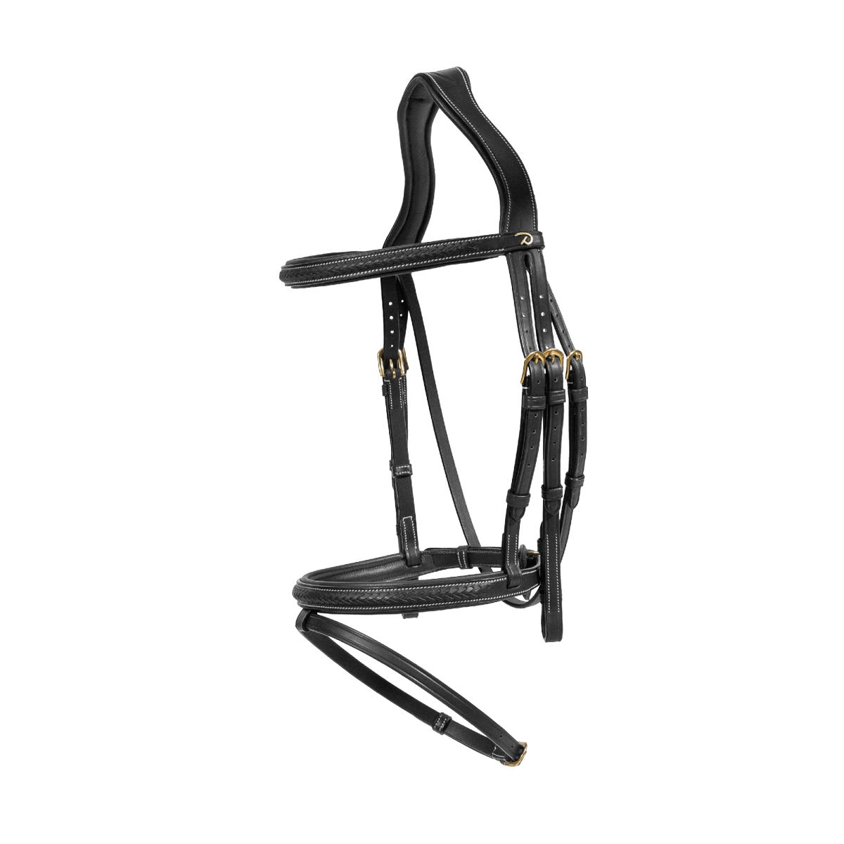 Dy'on D Collection Plaited Flash Noseband Bridle