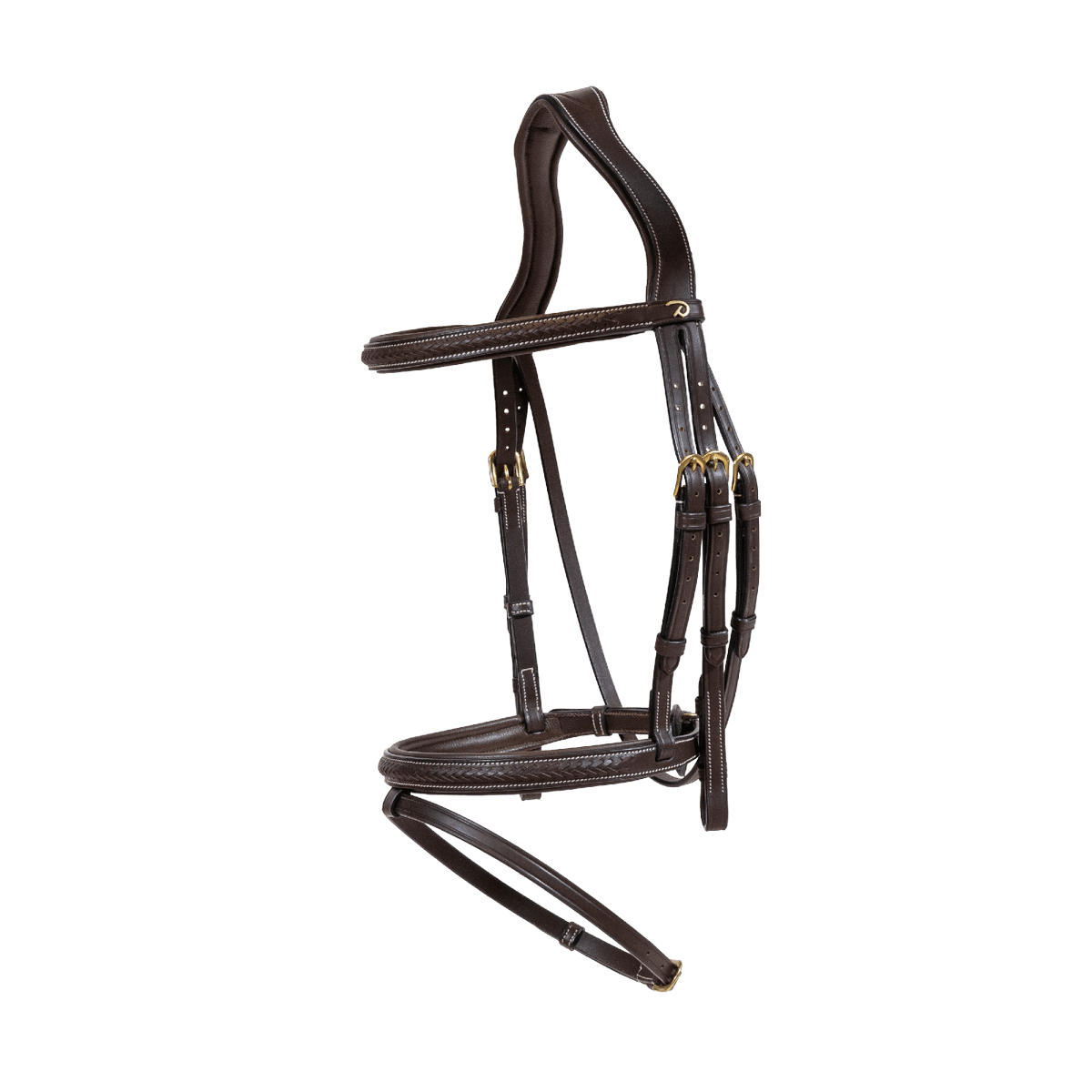 Dy'on D Collection Plaited Flash Noseband Bridle