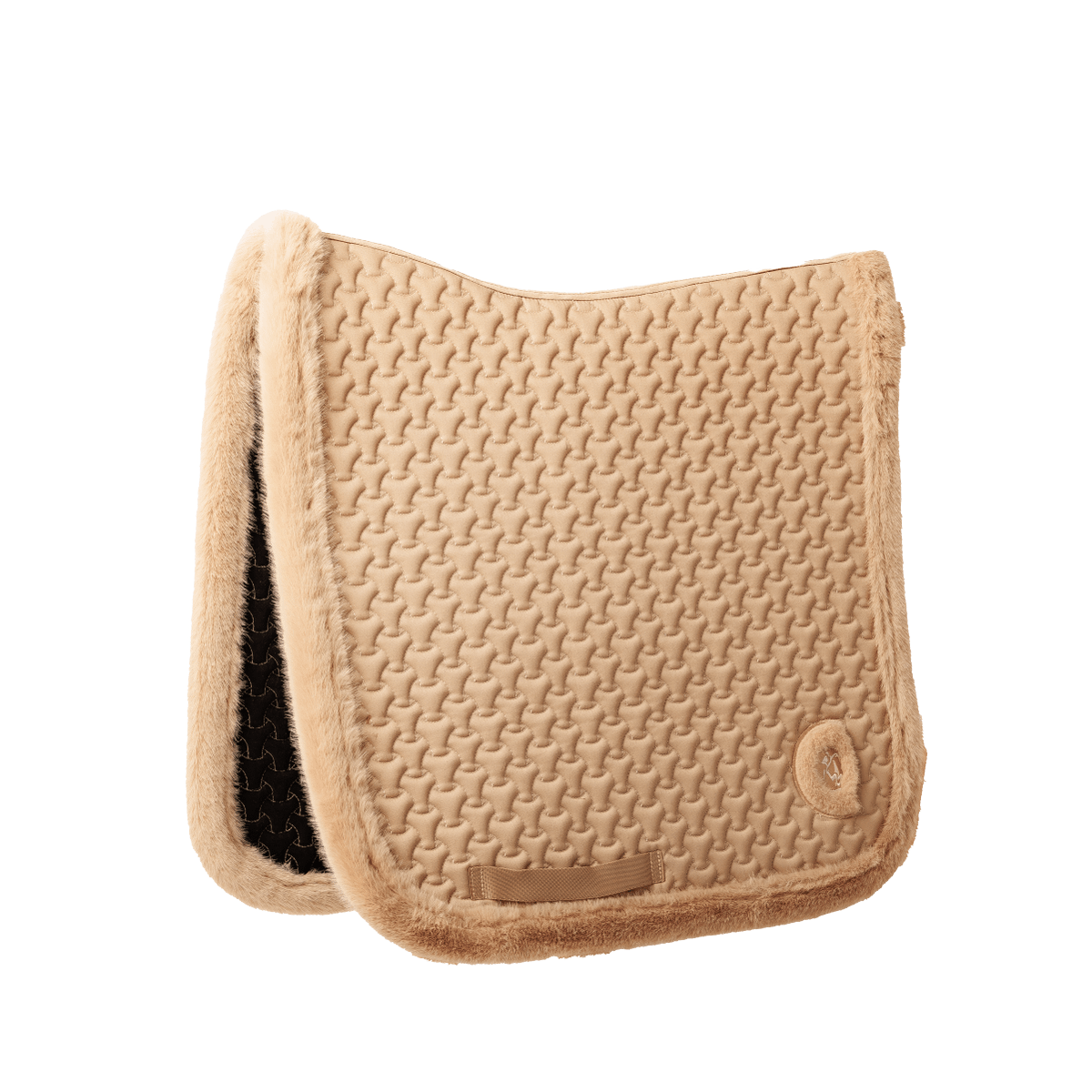 Kentucky Horsewear Saddle Pad Fake Fur Plaited Quilt Dressage