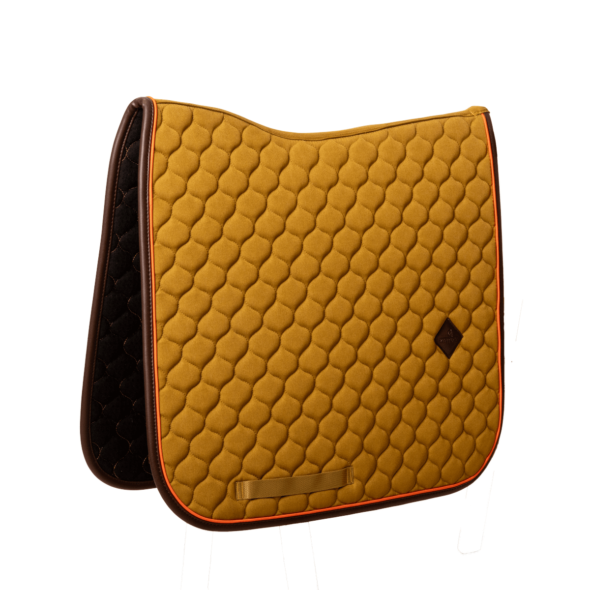 Kentucky Horsewear Saddle Pad Onion Quilt Neon Leather Dressage