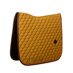 Kentucky Horsewear Saddle Pad Onion Quilt Neon Leather Dressage