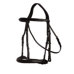 Dy'on New English Collection Plaited Noseband Bridle Without Flash