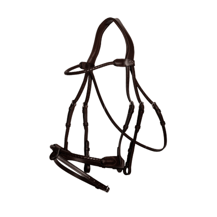 Dy'on New English Collection Braided Noseband Bridle with Removable Flash