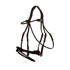Dy'on New English Collection Braided Noseband Bridle with Removable Flash