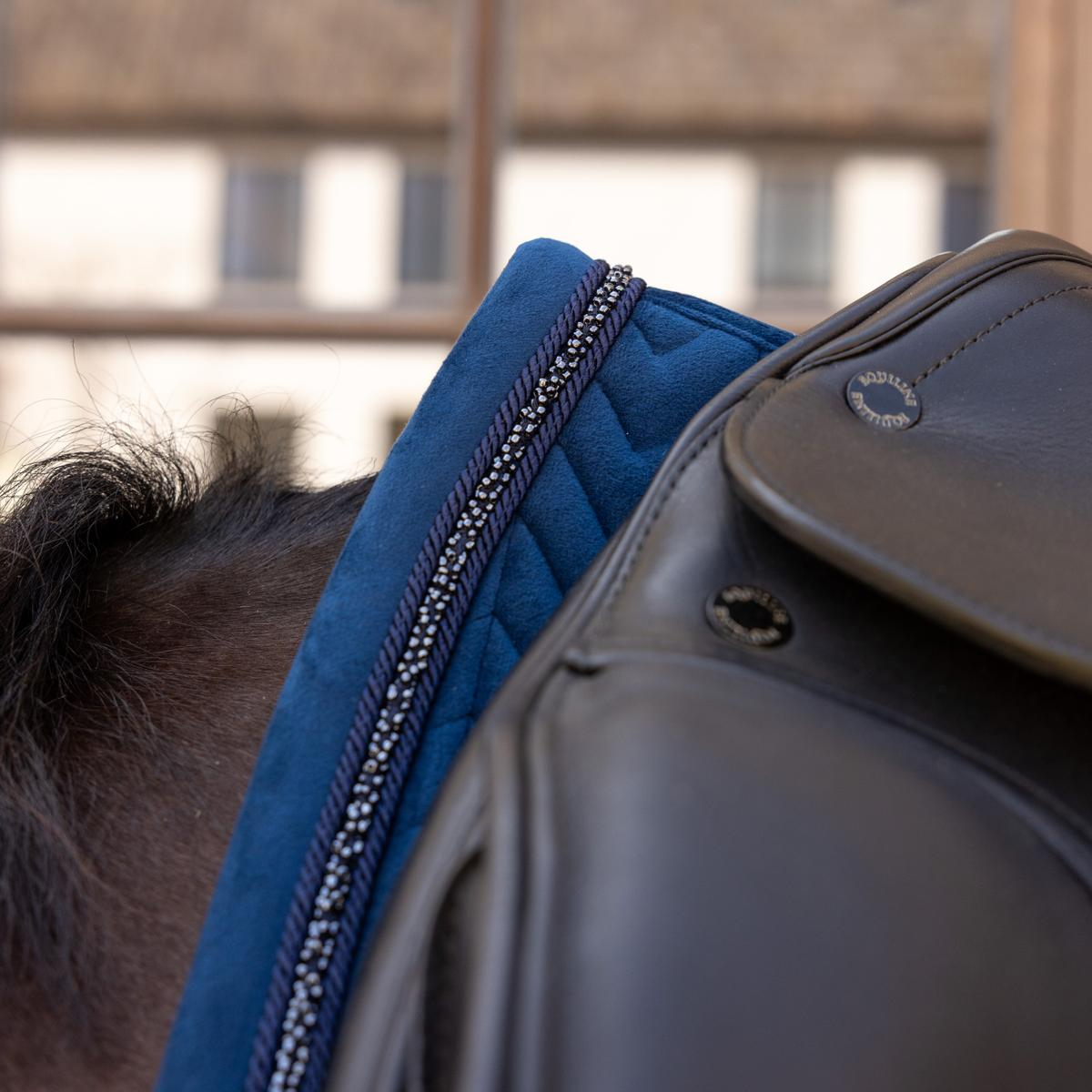 Kentucky Horsewear Saddle Pad Velvet Mini Pearls Dressage