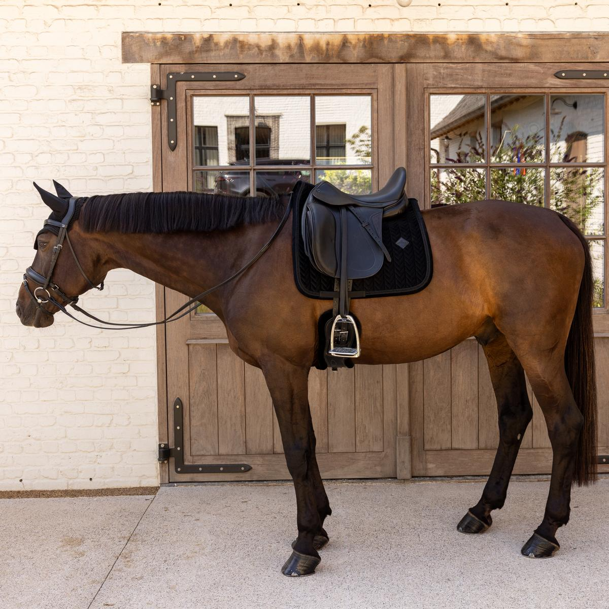 Kentucky Horsewear Saddle Pad Velvet Mini Pearls Dressage