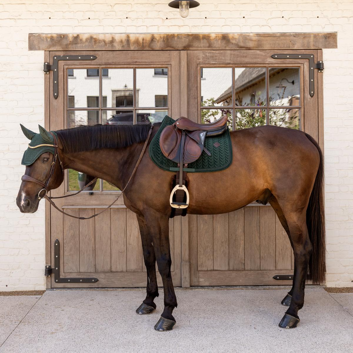 Kentucky Horsewear Saddle Pad Velvet Mini Pearls Jumping