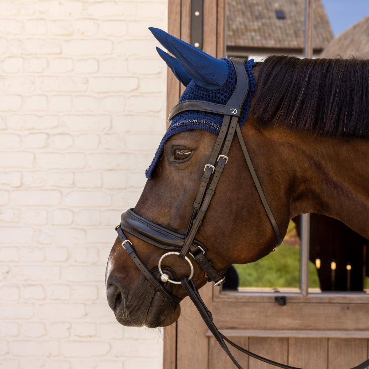 Kentucky Horsewear Fly Veil Wellington Velvet Mini Pearls
