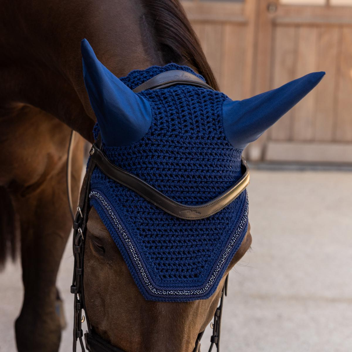 Kentucky Horsewear Fly Veil Wellington Velvet Mini Pearls
