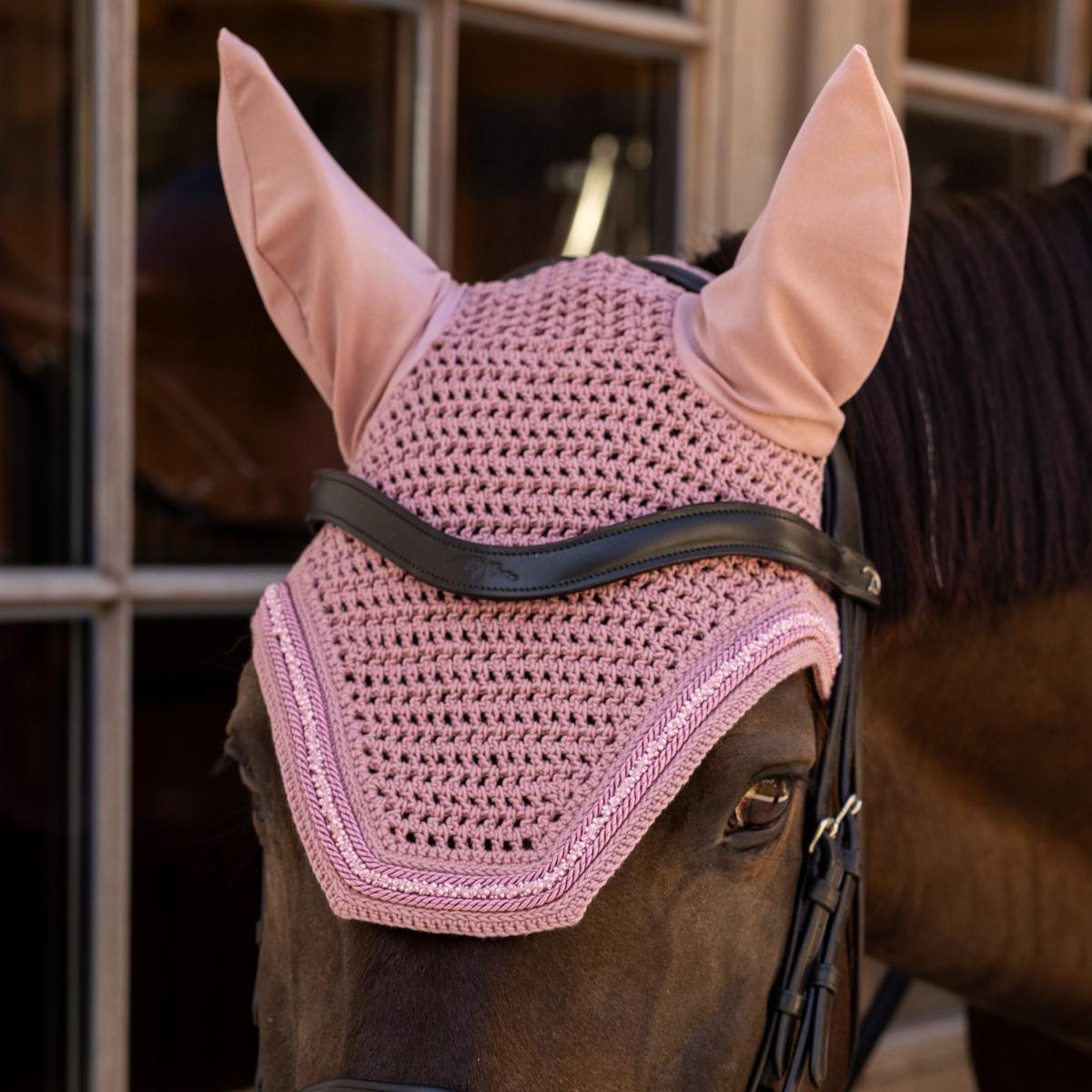 Kentucky Horsewear Fly Veil Wellington Velvet Mini Pearls