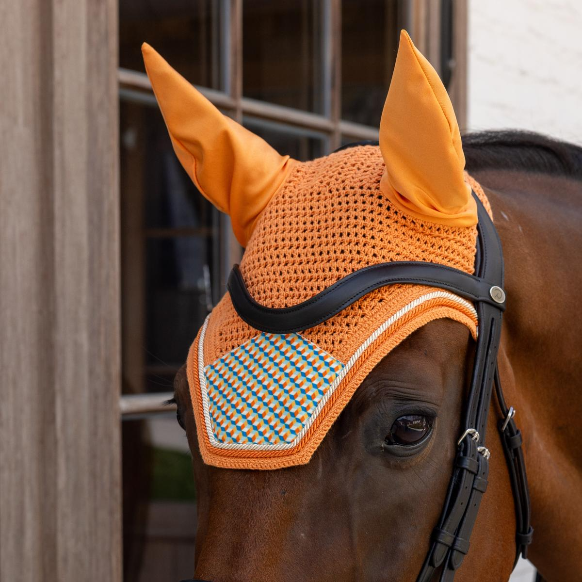 Kentucky Horsewear Fly Veil Wellington Velvet Printing