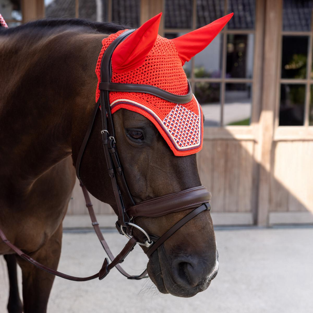 Kentucky Horsewear Fly Veil Wellington Velvet Printing