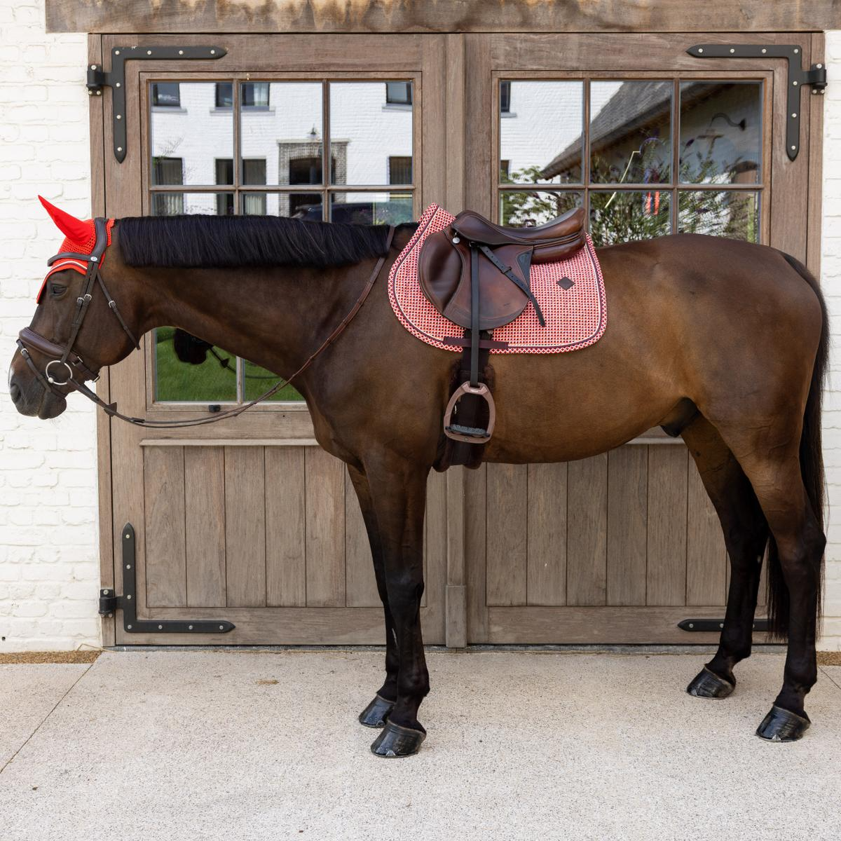 Kentucky Horsewear Fly Veil Wellington Velvet Printing