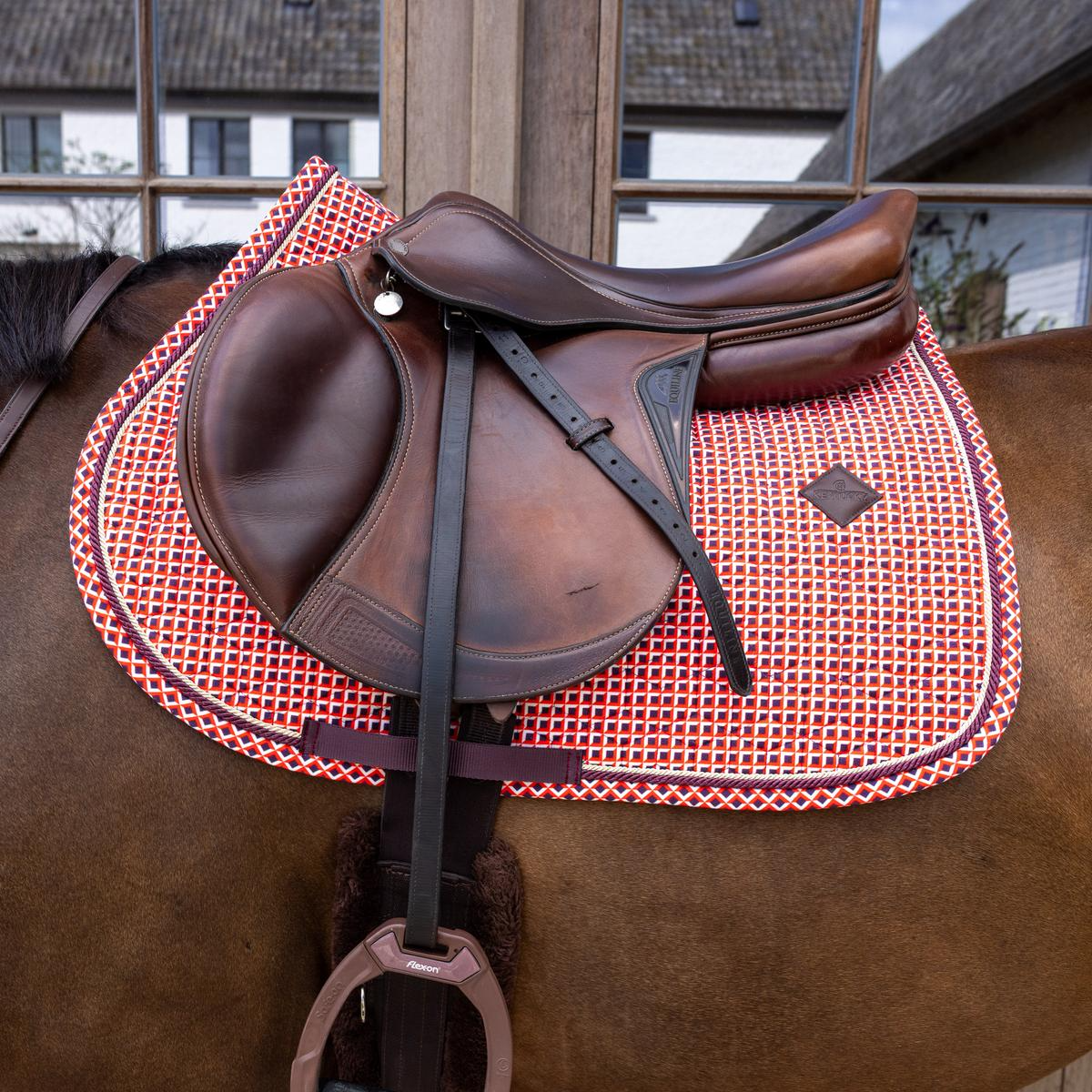 Kentucky Horsewear Saddle Pad Velvet Printing Jumping